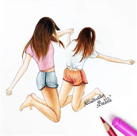 Two Best Friends Drawing The Most Beautiful Images For You