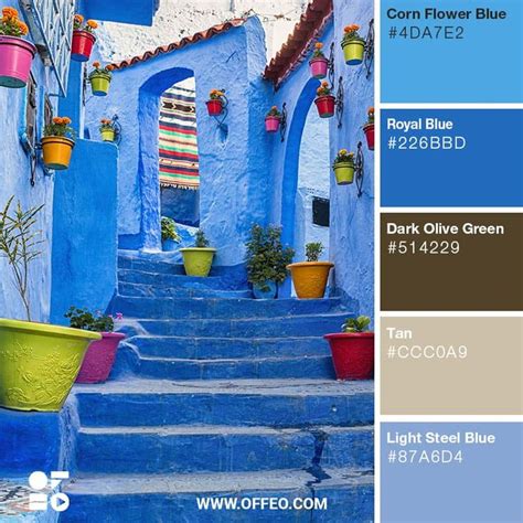 20 Stunning Blue Color Palette Shades Of Blue Offeo In 2022 Blue