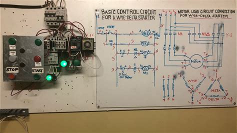 Wye Delta Starter Motor Control Circuit With Omron Time On Delay Youtube