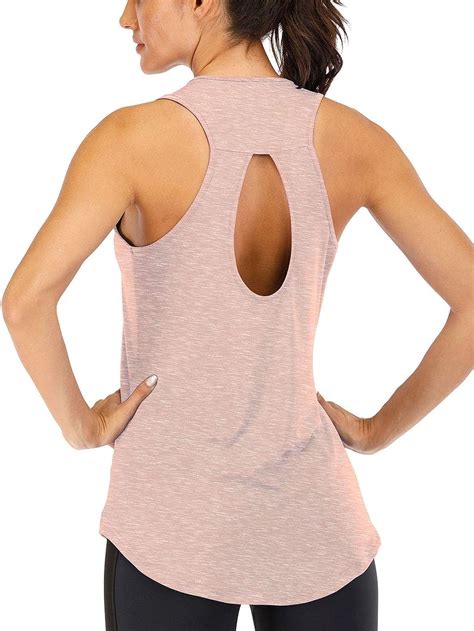 Fihapyli Ictive Yoga Tops For Women Loose Fit Workout Tank Tops For Women Backless Sleeveless