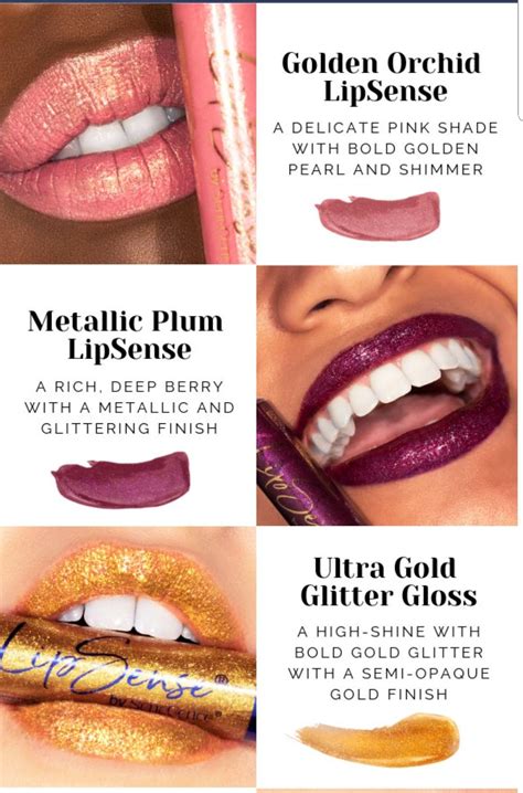 2019 Glitz And Glam Lipsense Golden Orchid Metallic Plum Ultra Gold