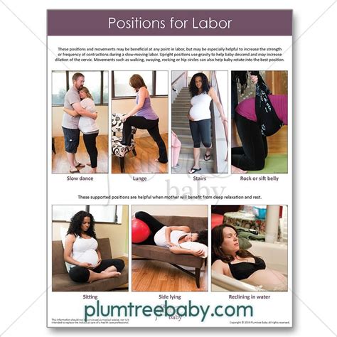 Positions For Labor Handouts Pack Of 50 Positivity Handouts Birth Labor
