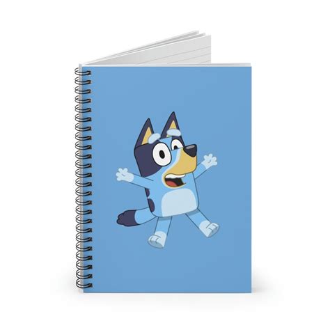 Bluey Spiral Notebook Ruled Line Etsy