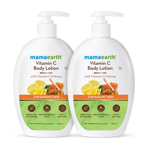 Mamaearth Vitamin C Body Lotion Pack Of 2 400 Ml 2 Rs 448 At