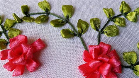 Embroidery Tutorial Ribbon Flower Design Handiworks 41 Ribbon