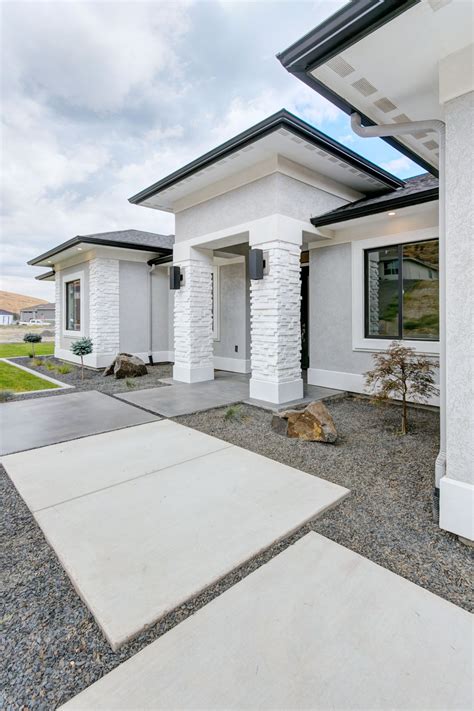 They are able and proud to give your home a quality facelift. Tempo II - Prodigy Homes Inc. | White exterior houses ...