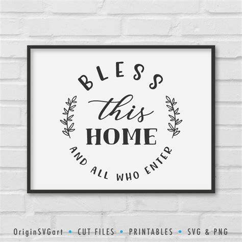 Bless This Home And All Who Enter Svg Origin Svg Art
