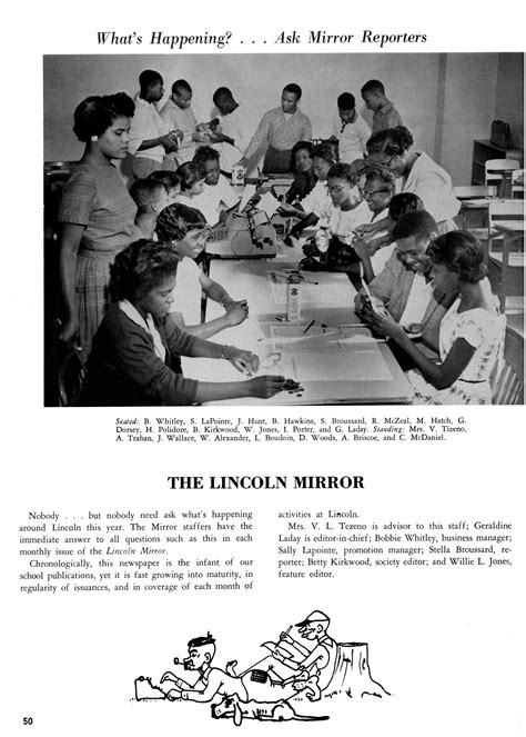 The Bumblebee Yearbook Of Lincoln High School 1960 Page 50 The Portal To Texas History