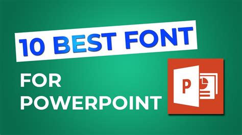 Top Best Font For Your Powerpoint Presentation Youtube