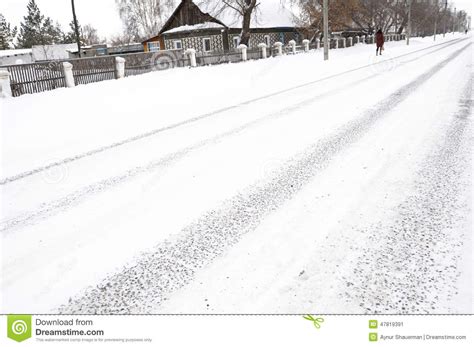 Winter Road Stock Image Image Of Road Weather Winter 47819391