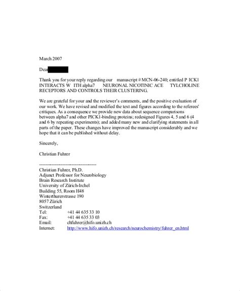 Rebuttal Letter Template 9 Word Pdf Documents Download