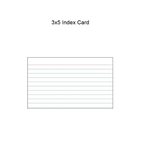 Lined Index Card Template Microsoft Word Cards Design Templates