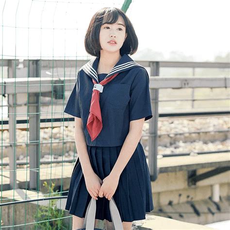 Jk Japanese Female High School Students Summer Sailor Suit School