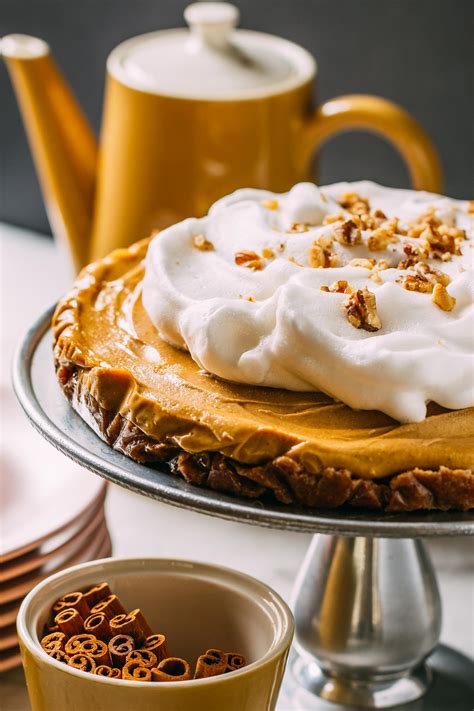 Of course, you can always get out a whisk and whip whatever cream you have remaining into a lush and pillowy dessert topping, but that's really. No-Bake Pumpkin Cheesecake with Aquafaba Whipped Cream Recipe | VEEG