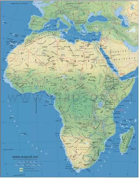 Dichos mapas han sido realizados por el profesor enrique alonso. Africa Physical Map 1 • Mapsof.net
