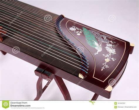 Chinese Zither Guzheng Chinese Folk Music Stock Image
