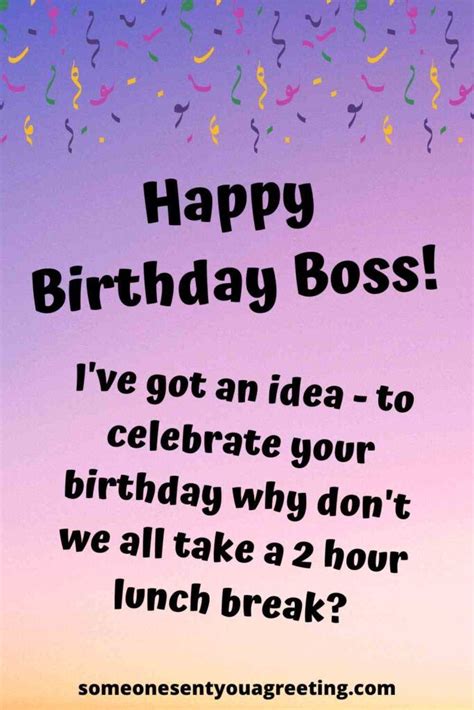 Wish Your Boss A Happy Birthday With This Selection Of Funny Sweet And Touching Birth Happy