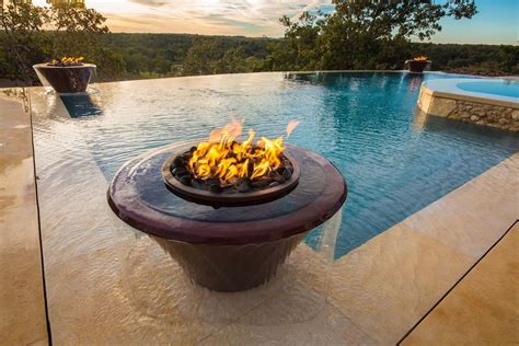 The Torch 360 Water And Fire Bowls — Bobe Water And Fire Fire Features