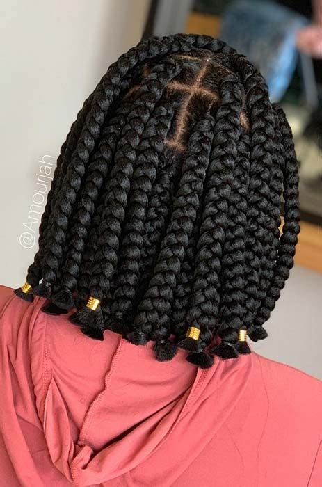 How to style box braids? 23 Short Box Braid Hairstyles Perfect for Warm Weather ...