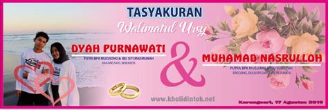 Contoh Banner Tasyakuran Pernikahan Desain Spanduk Kreatif Sexiz Pix