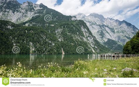 Koenigssee Stock Photo Image Of Mountains Germany