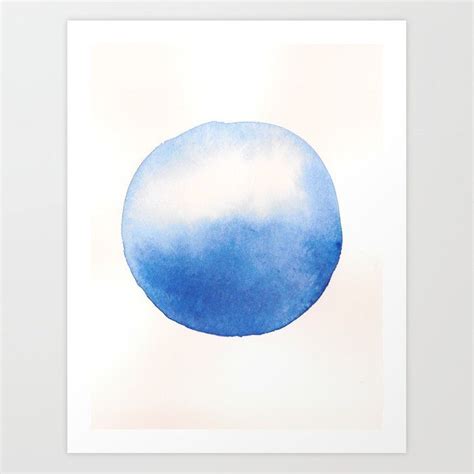 150306 Abstract Watercolor An Imperfect Circle 16 Art Print