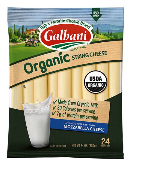 Organic String Cheese Galbani Cheese Authentic Italian Cheese