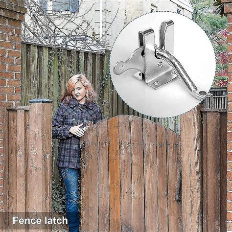 Stainless Steel Garden Gate Latch Gravity Lever Automatic Locking