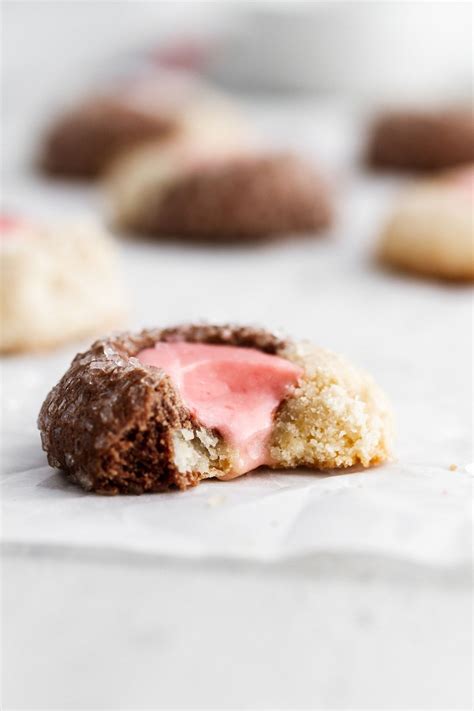 Neapolitan Thumbprint Cookies These Buttery Soft Cookies Feature A