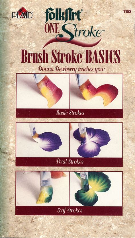 Donna Dewberry Painting How To Paint VHS One Stroke Brush Stroke Basics