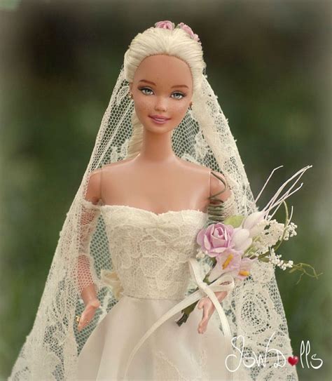 1 6 Jswdolls Barbie Wedding Dress Barbie Bridal Barbie Wedding