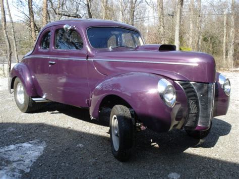 1940 Ford Deluxe 2 Door Coupe Street Rod Gasser Pro Street For Sale
