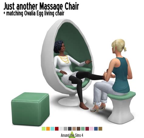 Ovalia Egg Living And Massage Chairs At Around The Sims 4 Sims 4 Updates