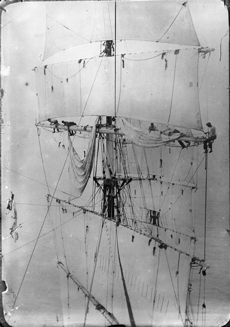 Rigging And Sailors Dunedin New Zealand Ca 1900s Sailing Old