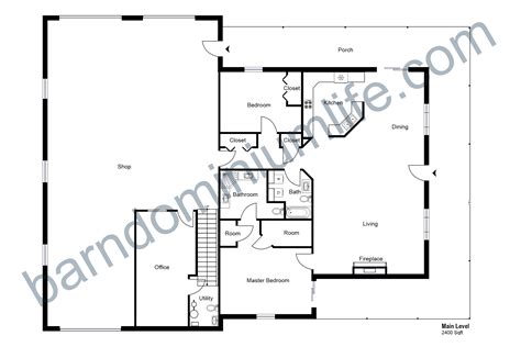 The Best 40x60 Barndominium Floor Plans With Shop 2024