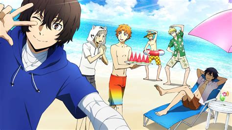 Download Take The Plunge And Enjoy A Beach Day With Your Favorite Anime