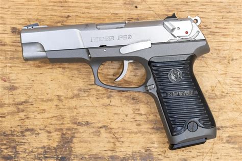 Ruger P89 9mm 15 Round Used Pistol With Stainless Slide For Sale