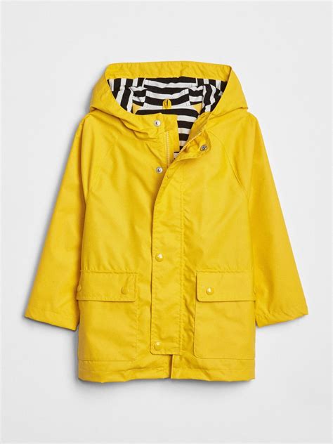 Toddler Jersey-Lined Raincoat | Gap | Toddler jerseys, Raincoat jacket, Toddler raincoat