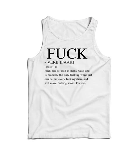 The Definition Of Fuck Tank Top Cheap For Men S And Women S