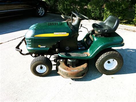 Riding Lawn Mower Craftsman Lt1000 At Craftsman Tractor