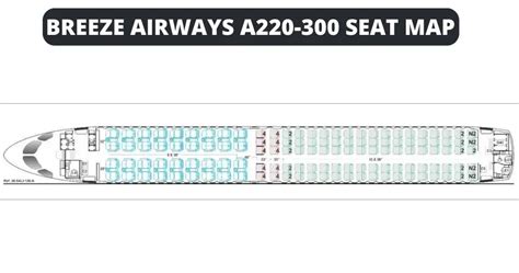 Airbus A220 300 Seat Map With Airline Configuration
