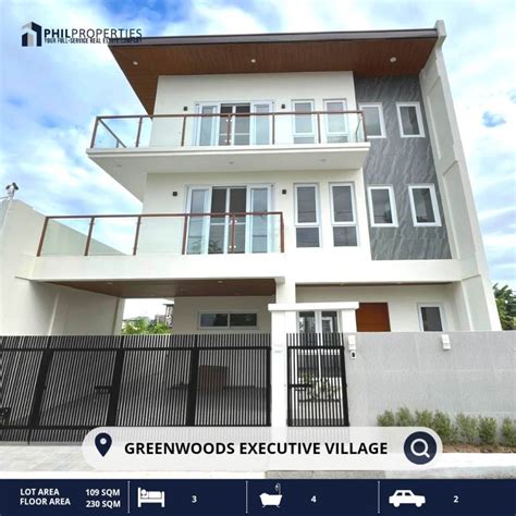 For Sale Beautiful Modern House And Lot In Greenwoods Executive Village