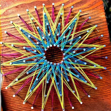 Milly And Tilly Geometric Star String Art