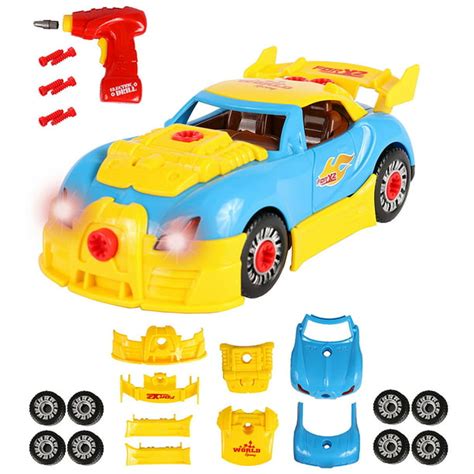 Build Your Own Take Apart Car With Toy Power Drill Lights And Sounds