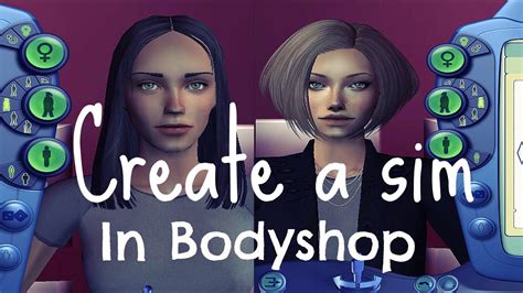 ♦the Sims 2 Create A Sim Creating A Sim In Bodyshop Youtube