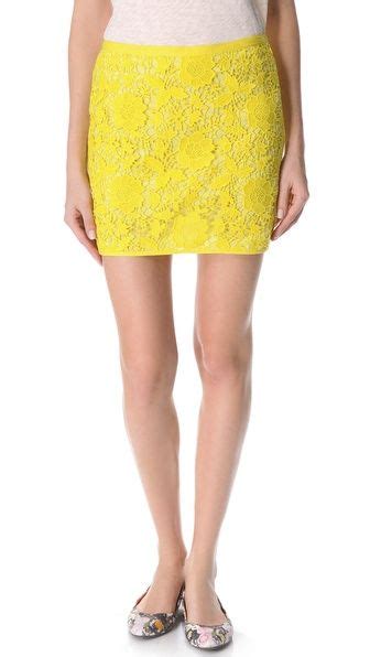 Yellow Lace Skirt Fashion Skirts Fashion Outfits