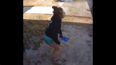 Girl Slips On Ice And Makes A Nasty Fall Youtube