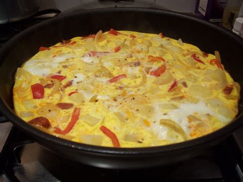 Spanish Omelette With Chorizo Searching For Spice