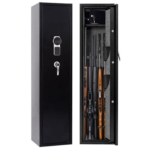 Rifle Safe 5 Gun Storage Security Cabinet For Home Long Gun Safe With