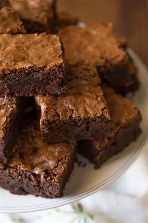 Extra Thick and Fudgy Homemade Brownies - Lovely Little Kitchen